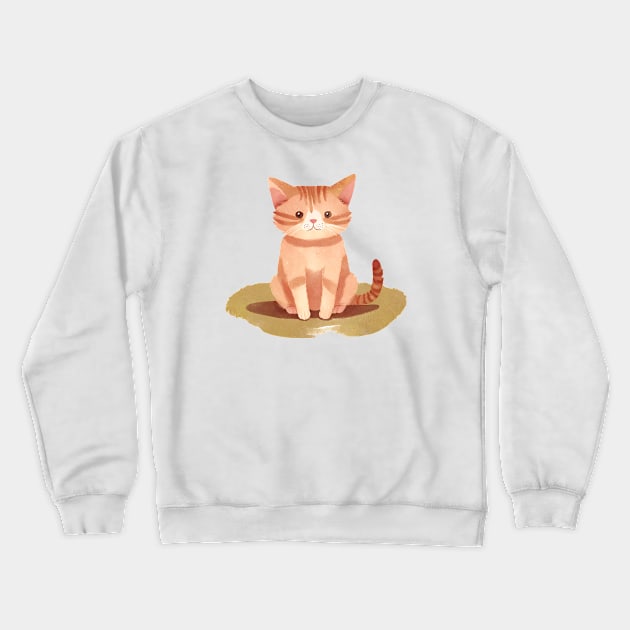 cute cat Crewneck Sweatshirt by A tone for life